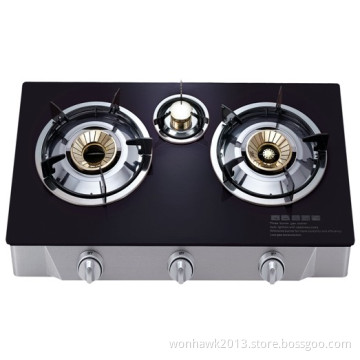 Three Burners Gas Strove with Glass Panel (SB-GS37)